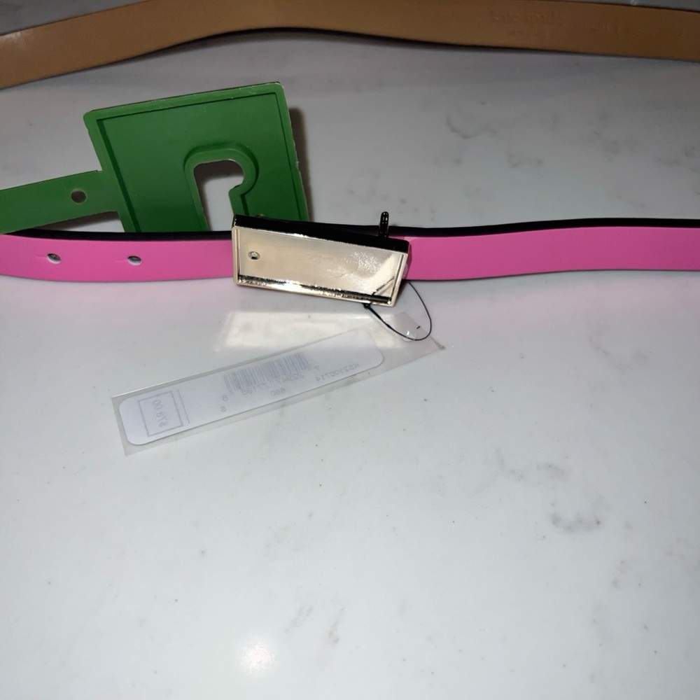 Kate Spade Pink Leather Belt Women's Size S